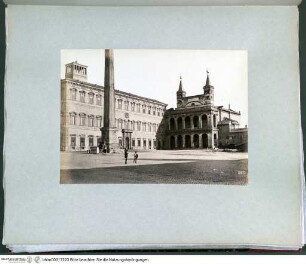I Rome architecturePiazza San Giovanni, Ansicht mit Obelisk und Palazzo del Laterano im Hintergrund - Rotes Album I (Architektur antik und modern)