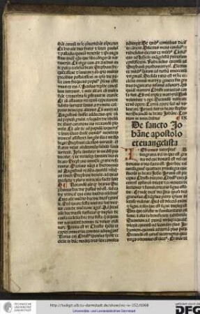 Iohannes interpretatur dei gratia vel in quo est gratia vel cui donatum est vel cui donatio a deo facta est.