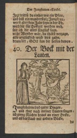 [Der Bock mit der Lauten.]