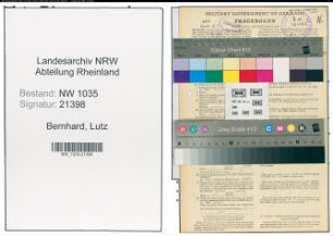 Entnazifizierung Lutz Bernhard , geb. 29.05.1915 (Bergmann)