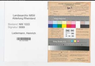 Entnazifizierung Heinrich Ladermann , geb. 01.03.1913 (Polizeibeamter)