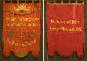 Banner des Deutschen Baugewerksbundes, Baugewerkschaft Berlin, Bezirk Oranienburg Vorstadt