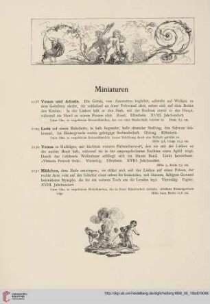 Miniaturen (Nr. 1128 - 1159)
