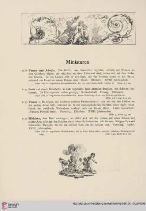 Miniaturen (Nr. 1128 - 1159)