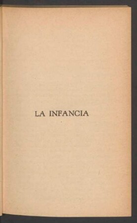 La infancia