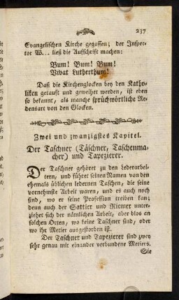 237-265, 22. Kap. Der Taschner [...]. - 23. Kap. Der Stückgiesser.