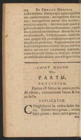 Caput Nonum De Partu