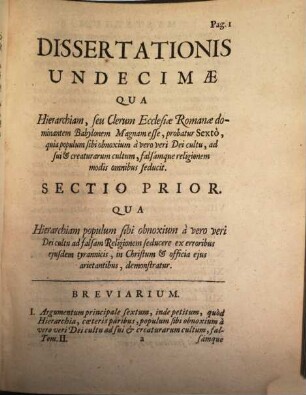 Joh. Henrich Heideggeri [...] seu In Divi Johannis Theologi Apocalypseos Prophetiam De Babylone Magna, Diatribae, 2