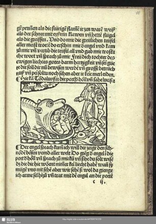 Hie kan Tondalus sin die port & höll vnn sahe lucifer.