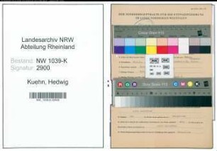 Entnazifizierung Hedwig Kuehn , geb. 20.05.1891 ()