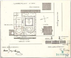 Fischer, Theodor; München, Arcisstr. 20; Haus Jagenberg - Lageplan