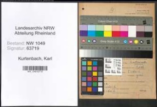 Entnazifizierung Karl Kurtenbach , geb. 14.09.1892 (Arbeiter)