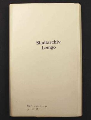 Wrugeregister der Stadt Lemgo
