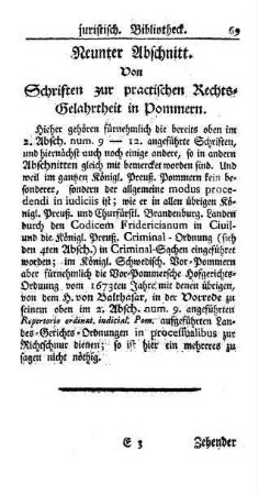 Neunter Abschnit