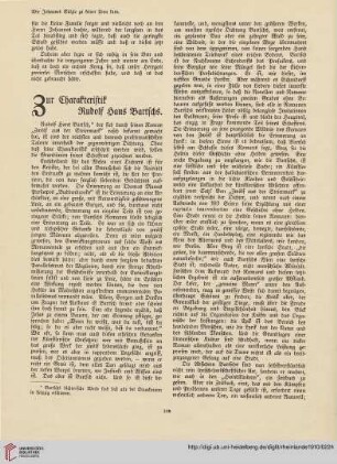 19: Zur Charakteristik Rudolf Hans Bartschs