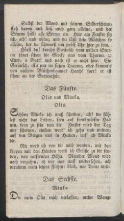 Das Sechste. : Minka.