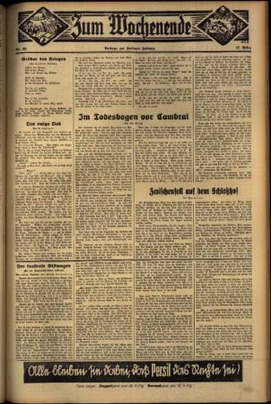 Zweite Ausgabe vom Sonntag, den 17. März 1935.