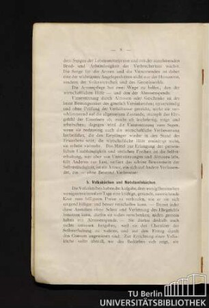 b. Volksküchen und Notstandsküchen.