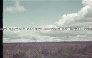 Flache Landschaft in der Ukraine
