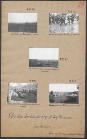 In Serbien: Serbische Straße bei Lapovo 29.10.1915