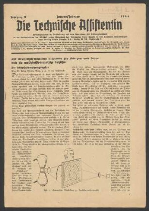 Die Technische Assistentin. Jahrgang 11 (1944) 1-12