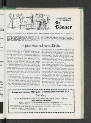 25 Jahre Broder-Hinrick-Kirche
