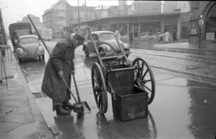 Arbeit der Städtischen Straßenreinigung