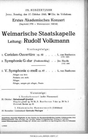 Erstes Akademisches Konzert