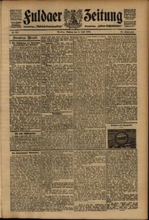Zweite Ausgabe vom Freitag, den 03. Juli 1908.