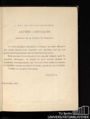 A mon ami et collaborateur Alfred Chevalier
