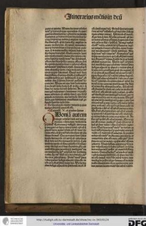 Quoniam autem contingit contemplari deum, non solum extra nos et intra nos, verum etiam supra nos...