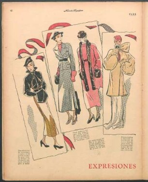 Expresiones de la moda [Dibujos] : Para la mujer