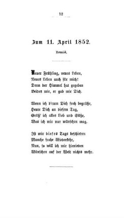 Zum 11. April 1852 - Neuwied
