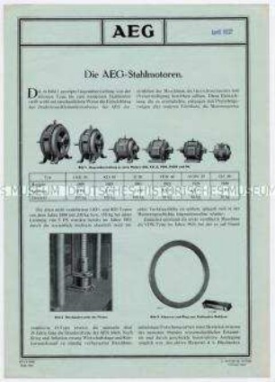 Die AEG-Stahlmotoren.