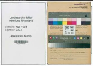 Entnazifizierung Martin Jankowski , geb. 22.02.1901 (Angestellter)