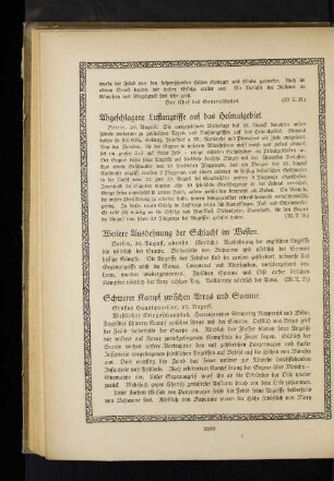 Schwerer Kampf zwischen Arras und Somme.