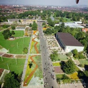 Internationale Gartenbauausstellung in Erfurt : Blickrichtung Nordosten