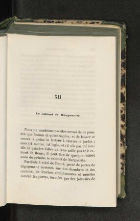 XII Le cabinet de Marguerite.