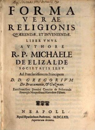 Forma verae religionis quaerendae