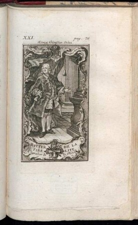 XXI. pag. 76. Königl. Dänischer Orden. - XXII. Kön. Poln. Orden. pag. 77.