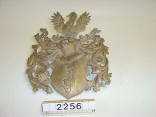 Wappen (Familienwappen aus Gußeisen)