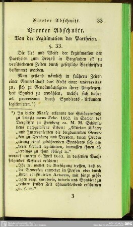 Vierter Abschnitt. Von der Legitimation der Partheien