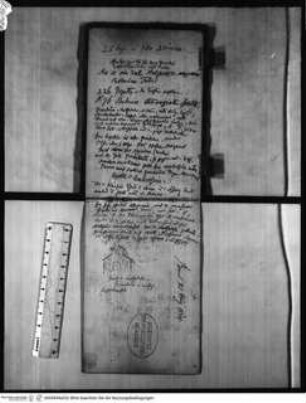 Skizzenbuch Latium, Zwei Textseiten