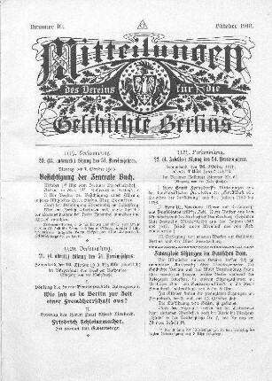 Zwanglose Sitzungen im Deutschen Dom