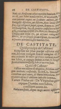 De Castitate.