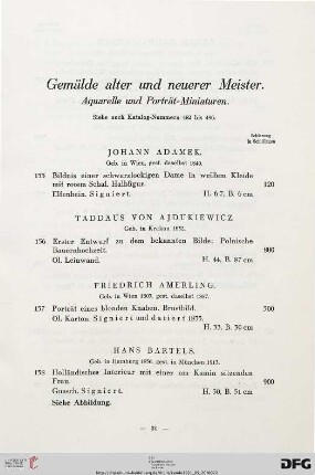 Gemälde Alter und Neuerer Meister (Nr. 155-257)