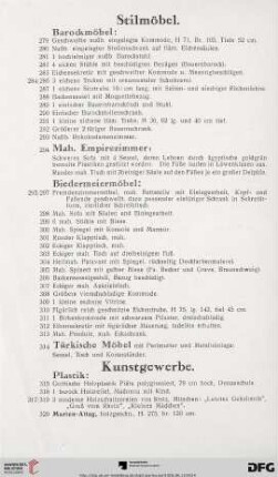 Barockmöbel (Nr. 279-293)