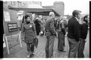 Kleinbildnegativ: Poststreik, Luckenwalder Straße, Möckernstraße, 1980
