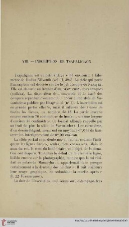 VIII. Inscription de Tsapaligaon