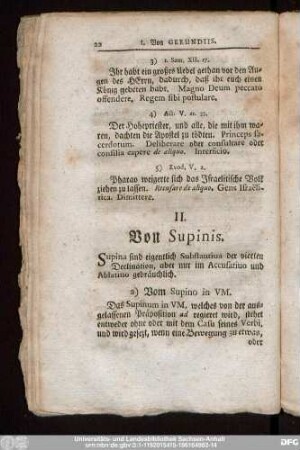 II. Von Supinis.